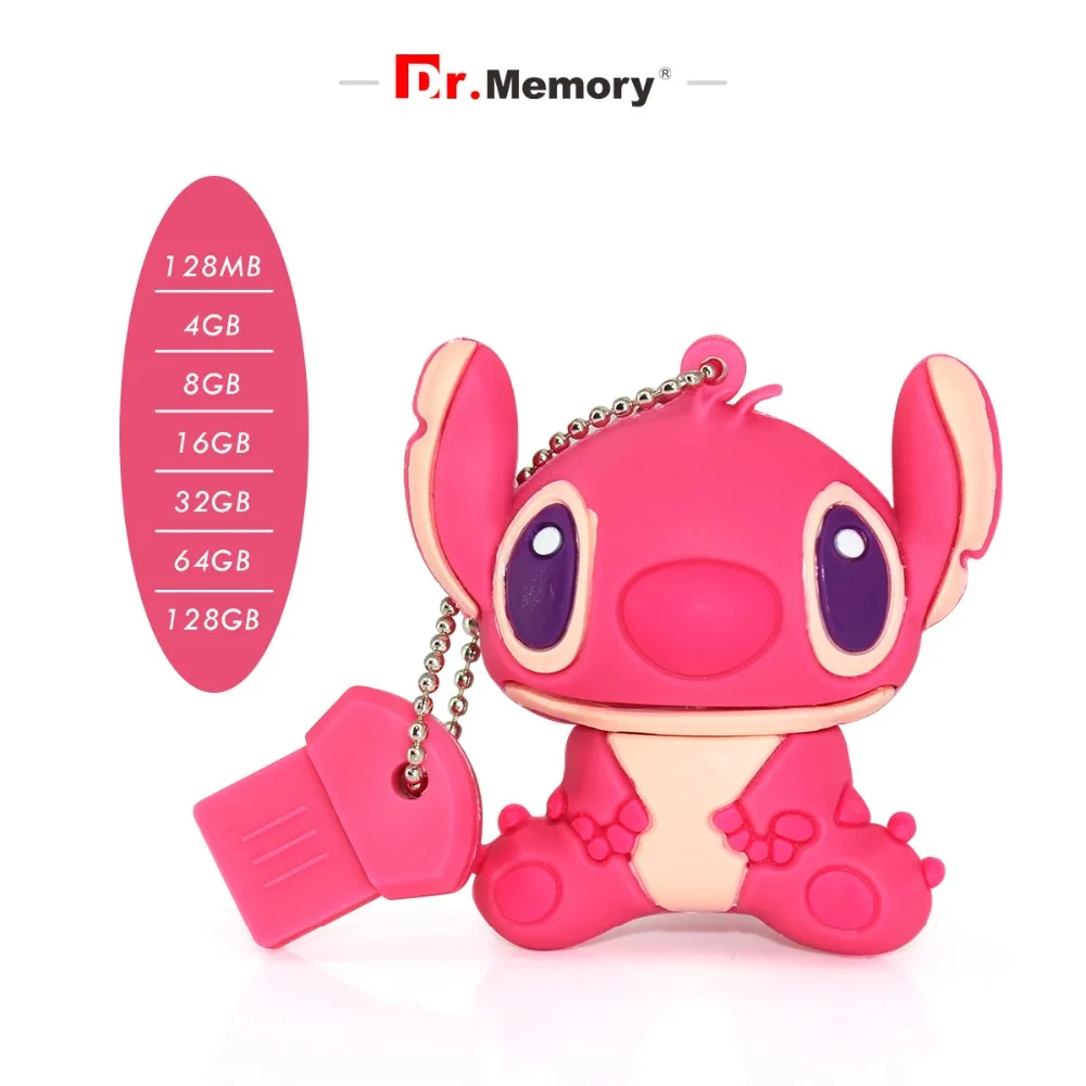 Dr. Памяти мультяшный флеш накопитель Стежка USB флэш 32 Гб 64 128 силиконовая Флешка 4