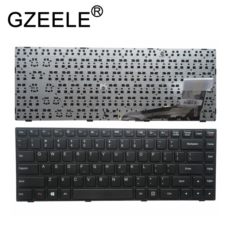 

GZEELE NEW US Laptop keyboard FOR LENOVO ideapad 100-14 100-14IBY English US keyboard short cable version