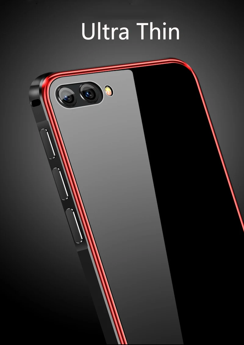 Для huawei Honor View 10 10 Чехол 9H закаленное стекло задняя зеркальная крышка чехол для Honor 10 V10 покрытие PC металлическая Рамка Жесткий Чехол