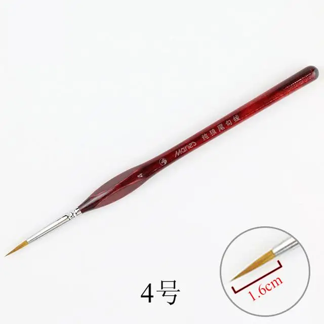 1 шт Кисть для рисования миниатюрная деталь Fineliner Nail Art кисти для рисования волк половина краски кисти для акриловых красок принадлежности - Цвет: 04
