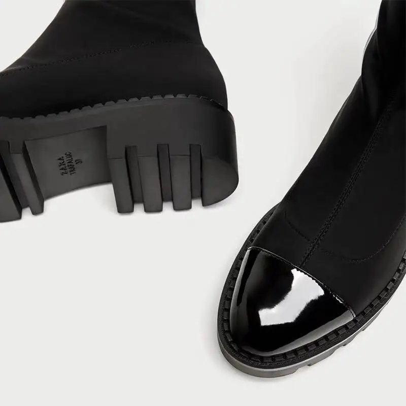 Повседневная обувь; женские модные брендовые Ботинки martin на платформе; zapatos de mujer; женская обувь; chaussure; сезон осень; женская обувь; botas mujer; Цвет Черный