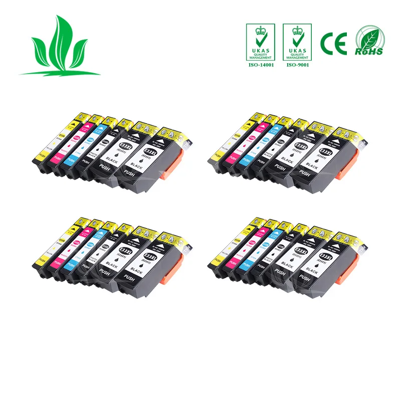 24 шт. 410XL T410 t3351 T33xl совместимый чернильный картридж для принтера Epson XP 900 530 630 830 635 540