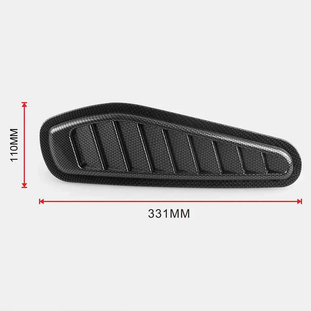Авто Декоративные поток воздуха впуска Совок Turbo Бонне Vent кожух для Fender 1 пара