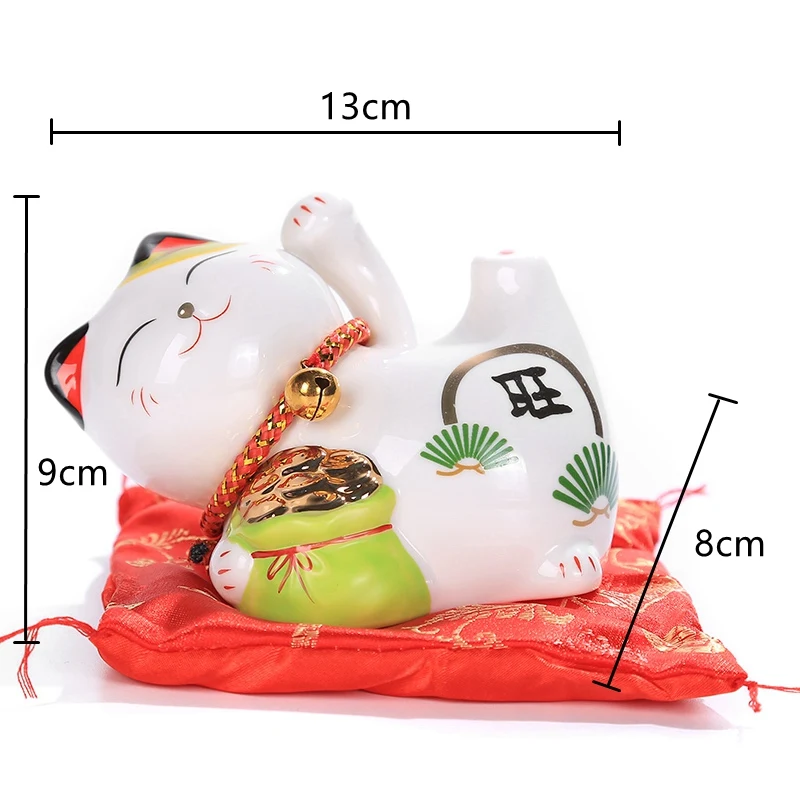 G 4 дюймов керамическая статуэтка Maneki Neko Lucky Cat Копилка Фортуна украшения "кошки" копилка фэн-шуй бизнес подарок - Цвет: G