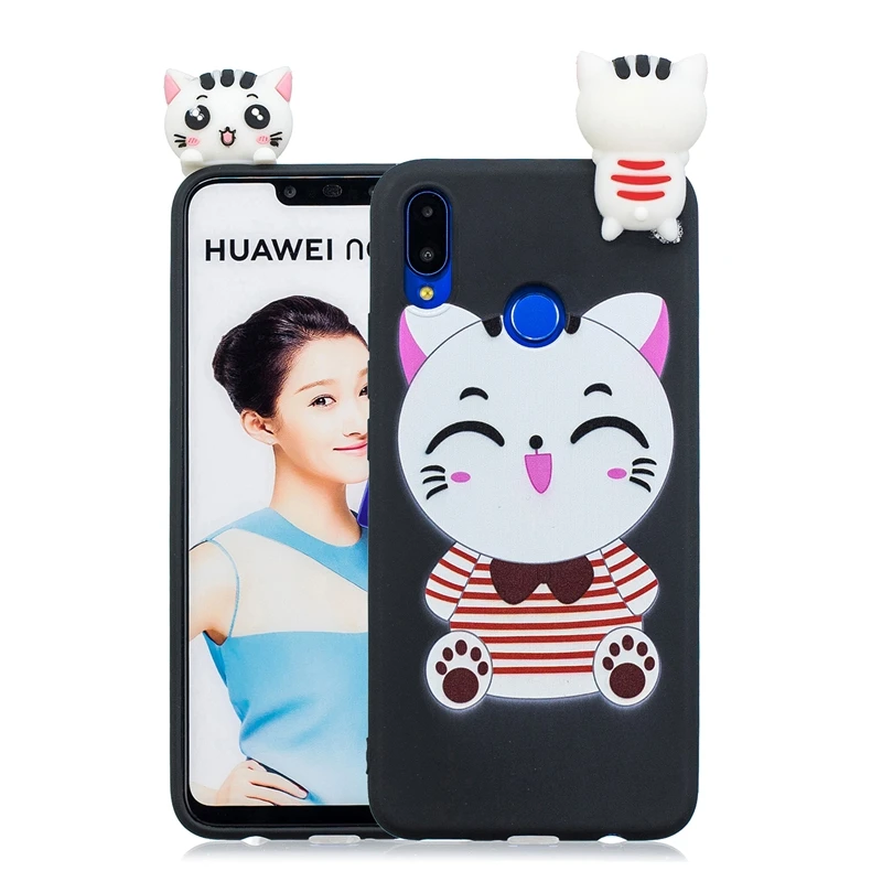ETUI huawei P Smart дело чести 10 Lite Чехлы Симпатичные 3D панда Единорог собачий силиконовый чехол на huawei P Smart чехол для телефона - Цвет: 11