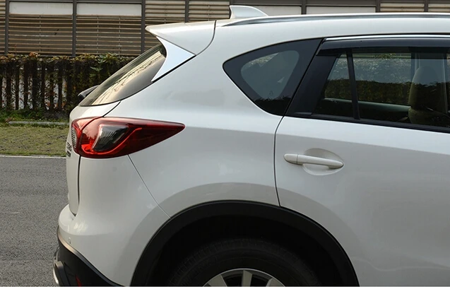 2012 2015 для Mazdas CX 5 CX5 ABS хромированный задний спойлер крыло боковая треугольная