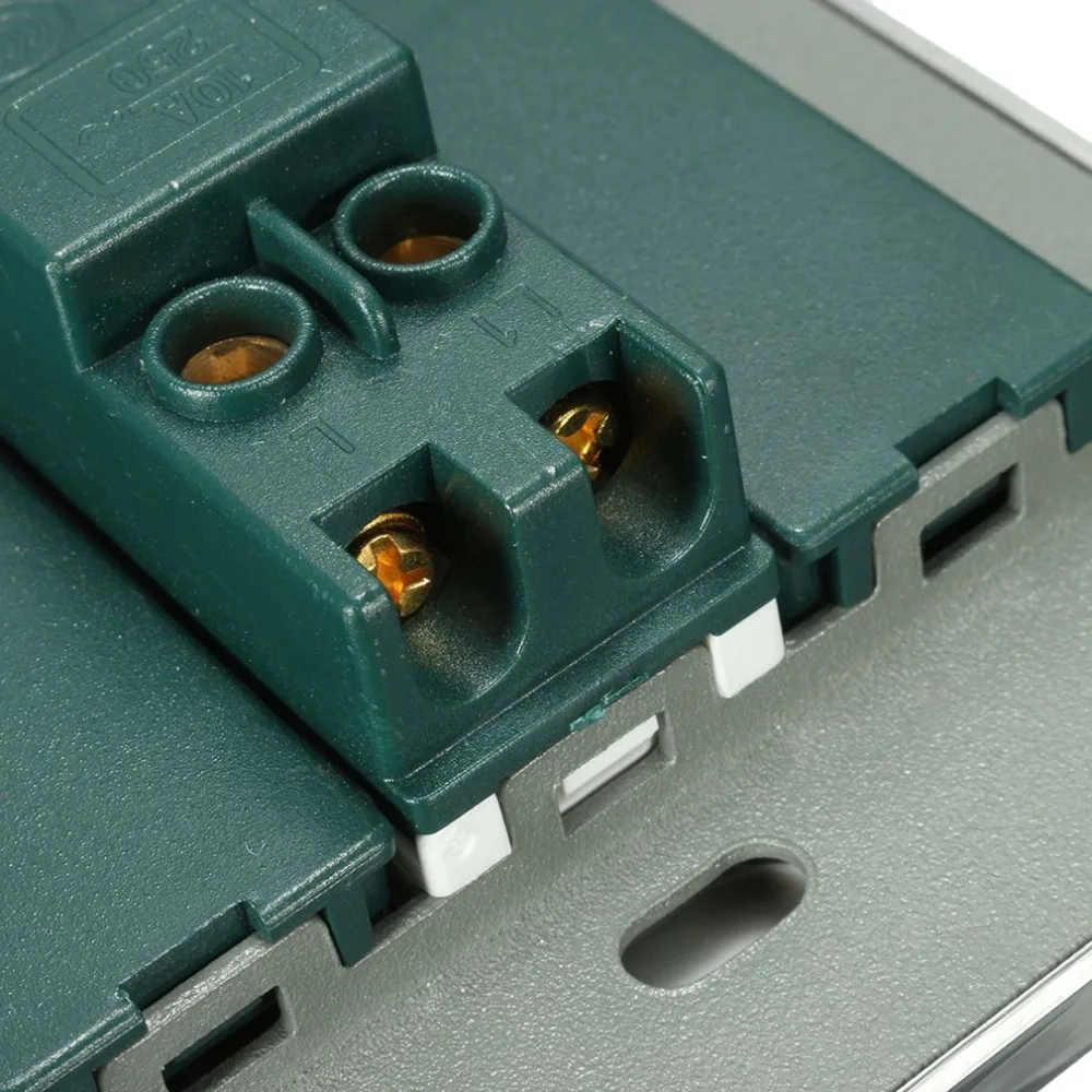10A 250 V светодиодный свет 1 местный позиционный современный настенный выключатель крепление сенсорный Панель