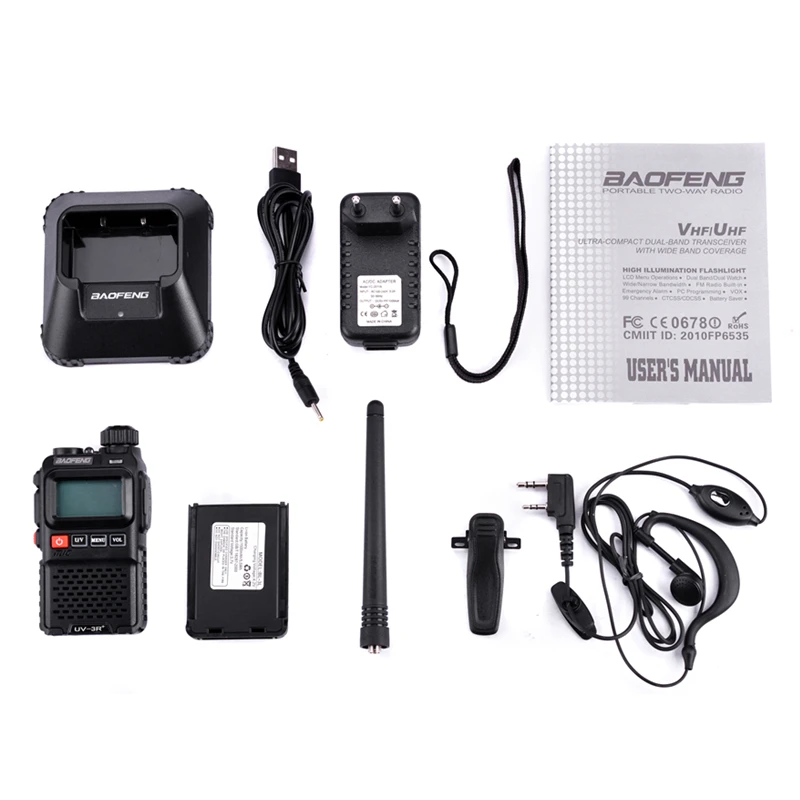 Рация Baofeng UV 3R + Mini Walkie Talkie Plus 2 шт. 2019|Рации| |