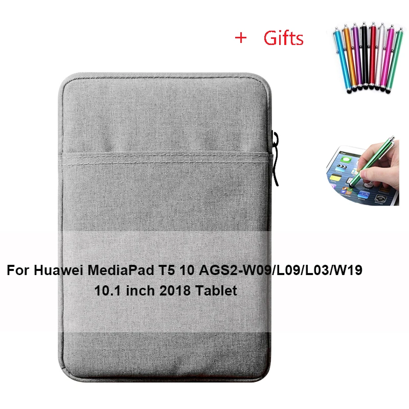 For Huawei T5 10 Чехол для планшета huawei MediaPad Media Pad T3 T5 10 Honor Pad 2 9,6 AGS-W09 L09 AGS2-W09 L09 чехол из закаленного стекла+ ручка - Цвет: For Huawei T5 10