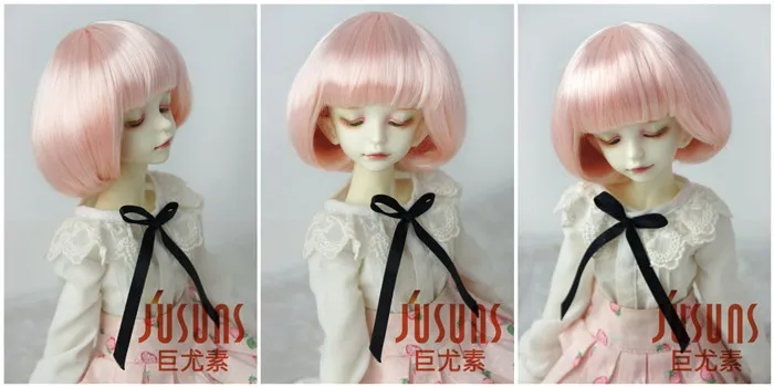 JD478 Размер 9-10 дюймов для моды BJD парик-Боб с полным взрыва кукла парик милая кукла волосы высокого качества модные куклы парики