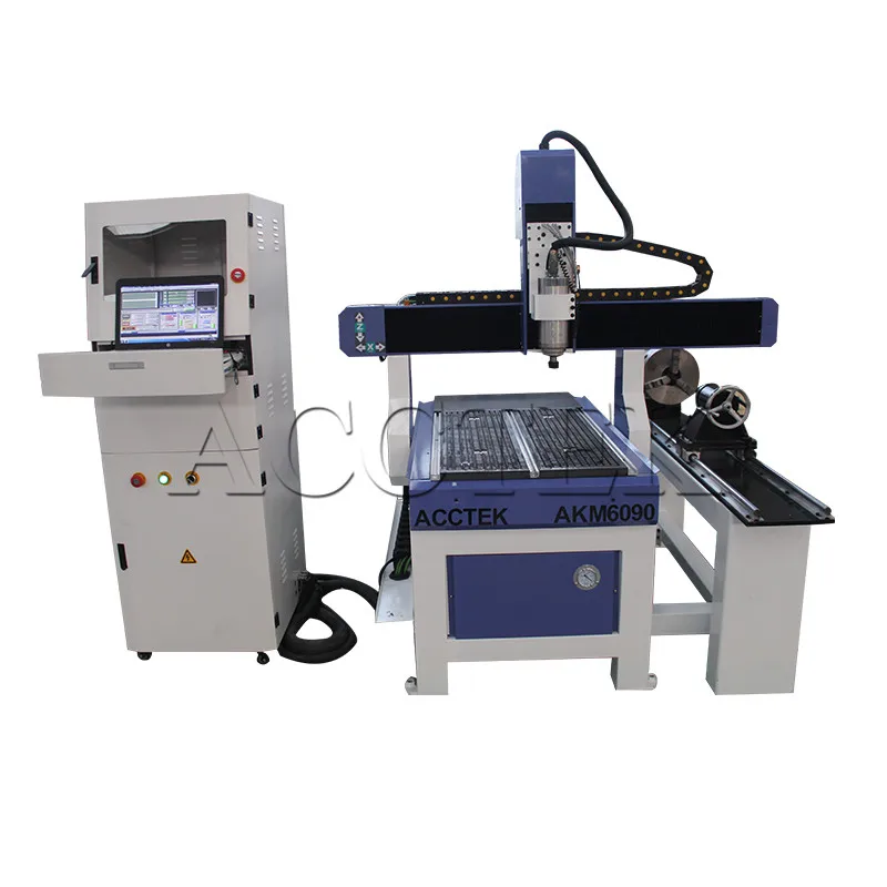 Водяное охлаждение шпинделя 3D Мини станок для резьбы по дереву/4 оси фреза и