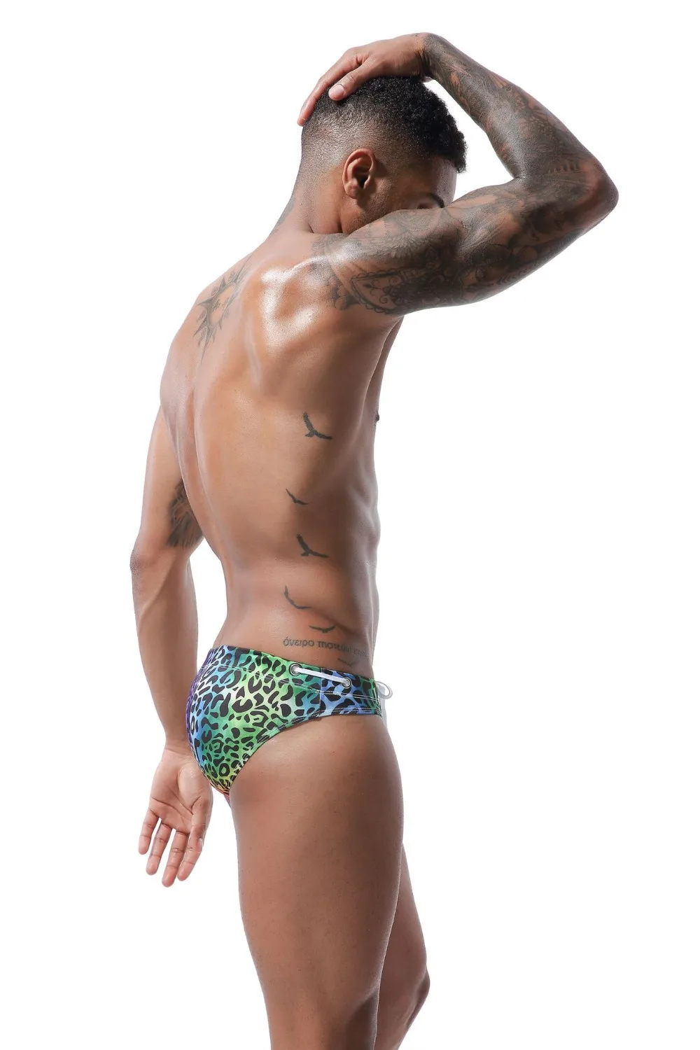 Leopard sexy swimwear men briefs trunks Mens bathing suit Briefs Swimming Swim Surfing Beach Shorts Swimsuit Bikini Sunga 109