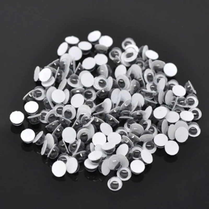 

2000pcs 6mm Round Scrapbook Eye Activities Moving Eyes Plastic Eyes For Toy/Scrapbook DIY Chidrend Handmade Crafts