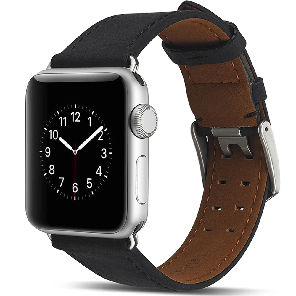Новый кожаный ремешок для Apple Watch серии группа 3/2/1 42 мм 38 часы наручные Браслет