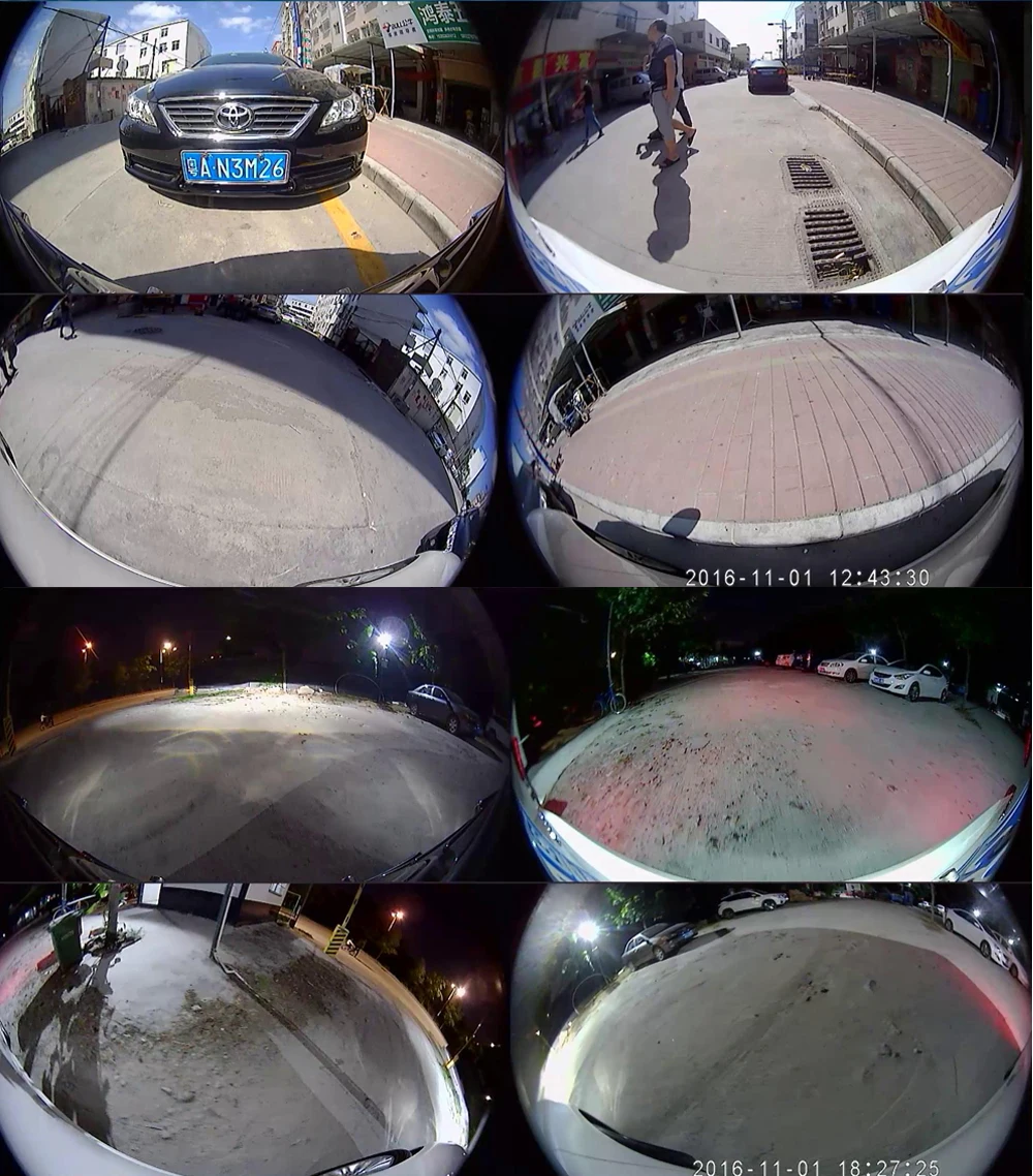 Автомобильный 360 бесшовный объемный цифровой видеорегистратор 3D 1080P DVR Dash Cam, камера заднего вида 32G HDMI 180 градусов
