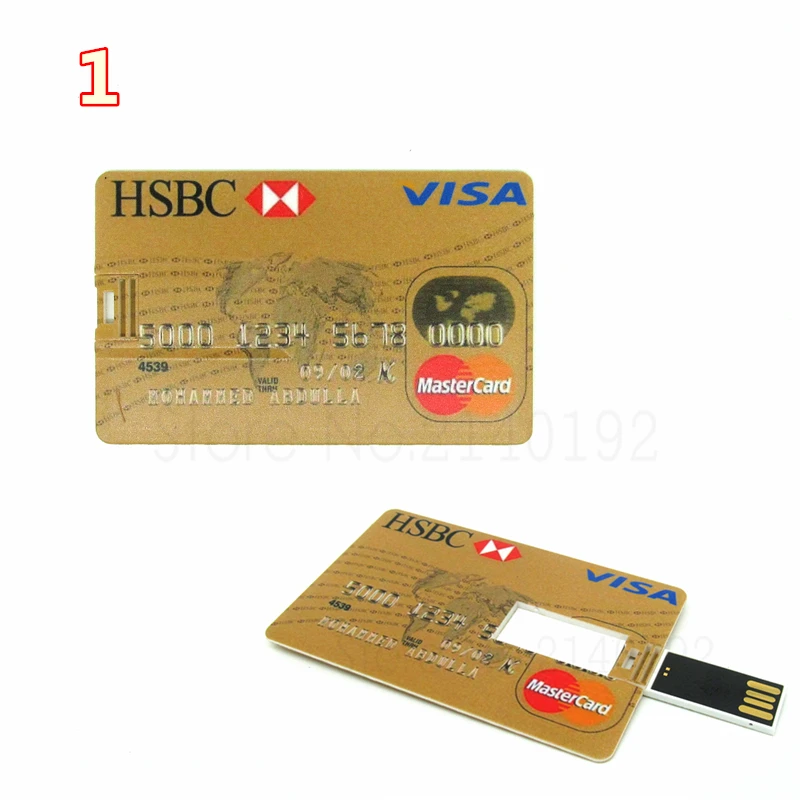 Водонепроницаемый супертонкий флэш накопитель для кредитной карты USB флеш 128 ГБ 32