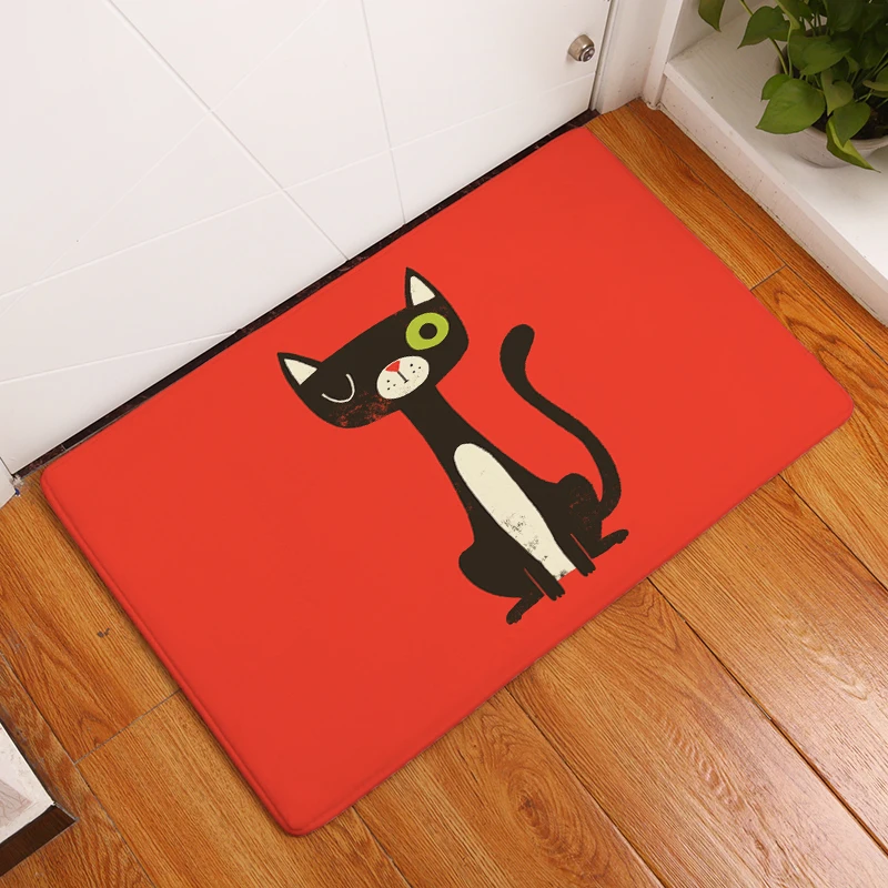 2017 новые ковры с рисунком кота Нескользящие кухонные коврики для дома гостиной