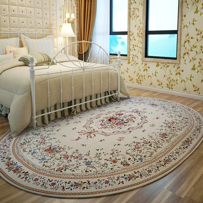 

Big size London style oval bedside carpet , living room decoration carpet, round Pakistan style ground mat