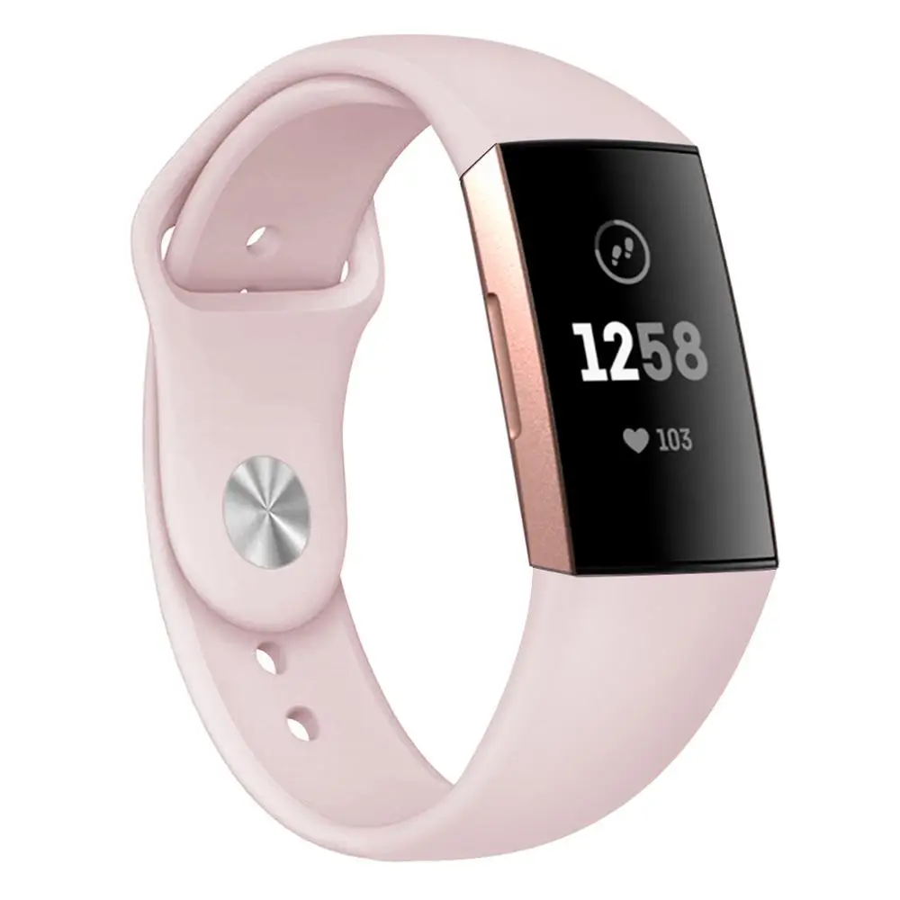 Ремешок Браслет для Fitbit Charge 3 Band сменный ремешок для Fitbit Charge 3 Смарт-часы аксессуары - Цвет: pink