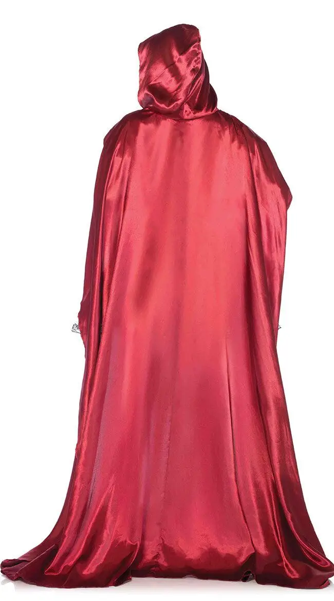 

CFYH 2018 New Hot sale Little Red Riding Hood Costume for Women Fancy Adult Halloween Cosplay Fantasia Dress+Cloak+glove