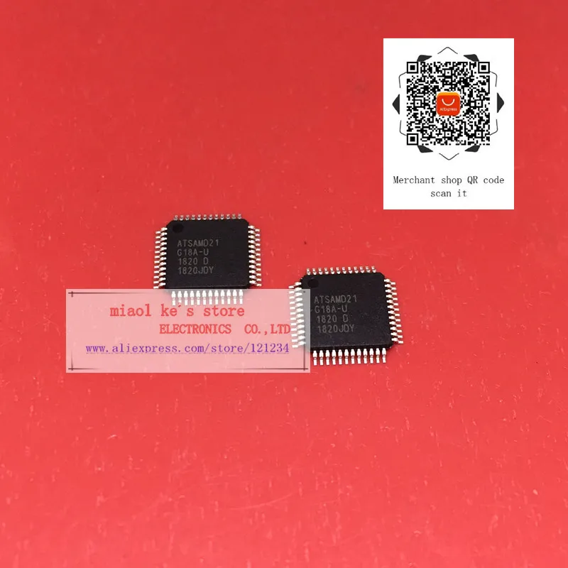 [1 шт. 5 шт.] ATSAMD21G18A AUT AU ATSAMD21 G18A U IC MCU 32 бит 48 МГц 256кб (256K x 8) 32Kx8 1 62 V 3 6 FLASH