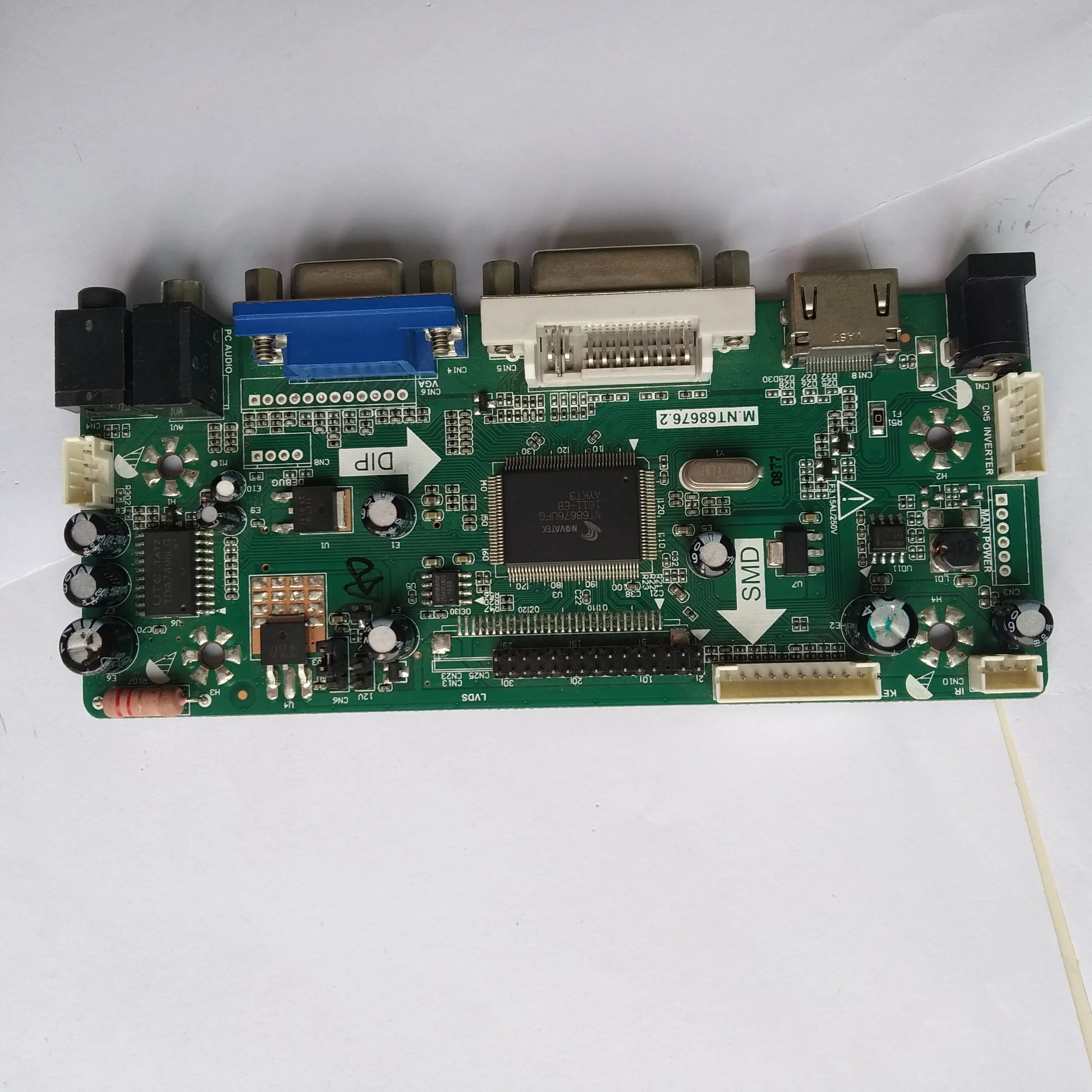 DVI ЖК дисплей DIY низковольтного дифференциального сигнала VGA М. NT68676 плата