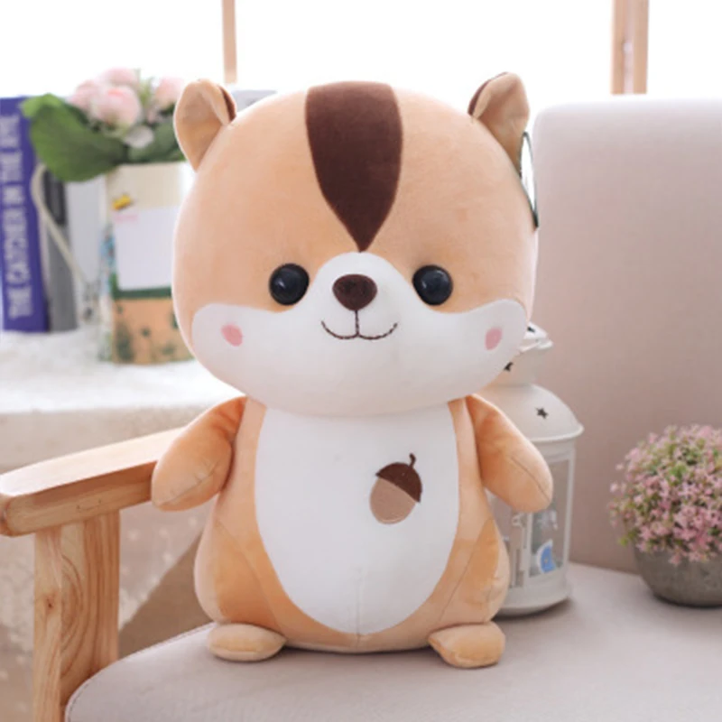 25 см милая плюшевая кукла белка Kawaii животные игрушки в подарок на день рождения