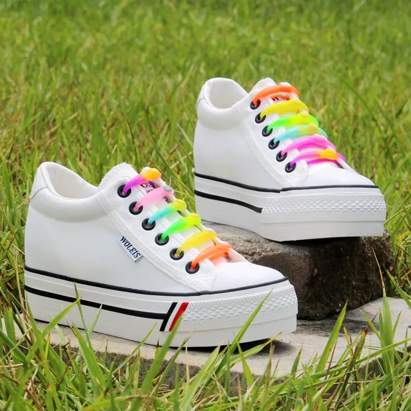 YeddaMavis парусиновая обувь женская кроссовки новые белого цвета на низком каблуке