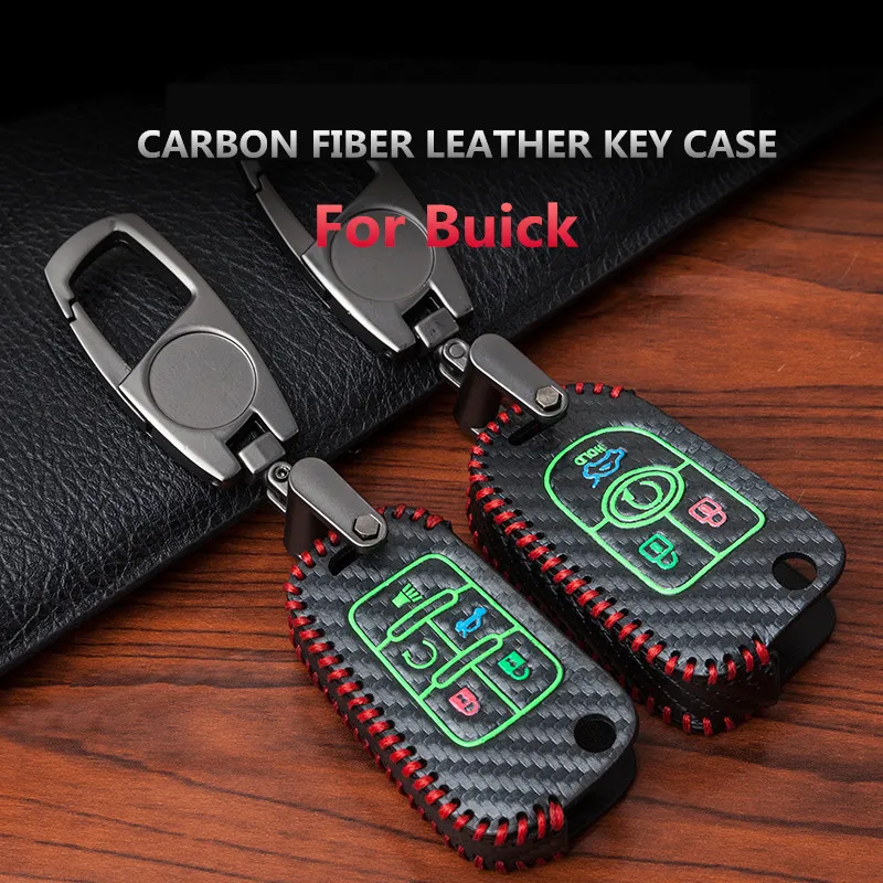 Углеродного волокна автомобилей Сумки для ключей футляры BUICK Excell GT GL8 Chevrolet Cruze