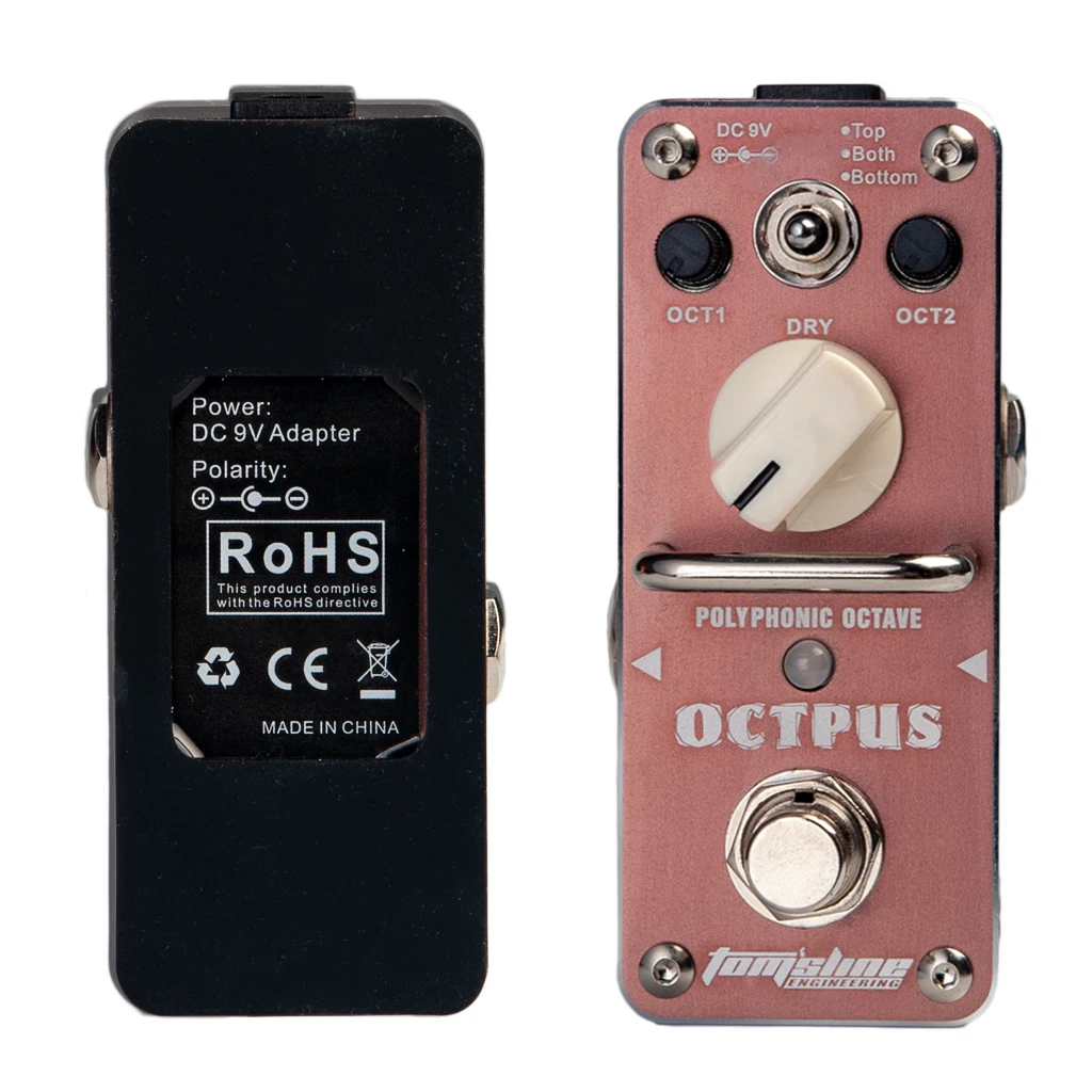 Арома AOS 3 мини гитара Педаль полифонная Октава педаль эффектов для электрогитары