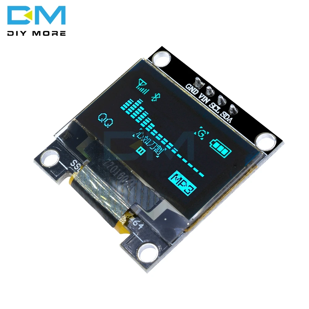 0 96 дюйма I2C IIC серия 128X64 128*64 Синий O светодиодный дисплей модуль совместим с Arduino