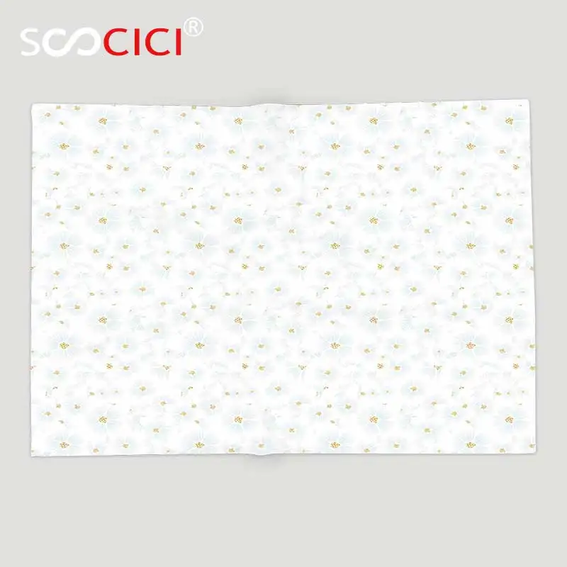 Comprare Personalizzato Morbido Pile Rimessa Laterale Coperta Floreale Primavera Tema Vari Tipi Di Petali Di Fiori Che Sbocciano Sfondo Di Bellezza Di Arte Stampa