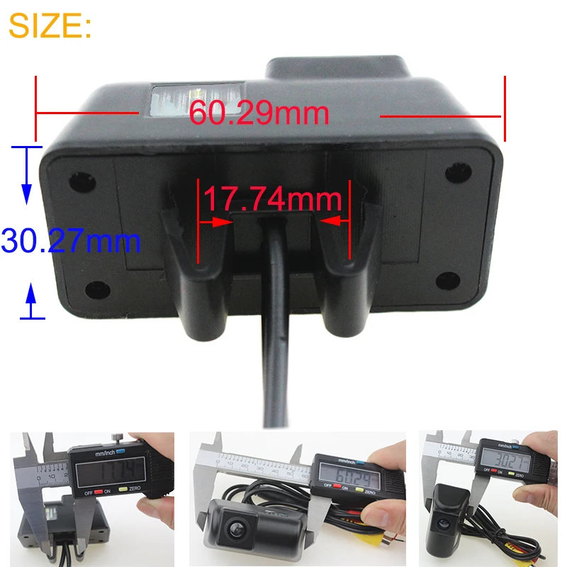 

For Ford Transit Car Rear Back View Camera Connect License Plate Parking Reverse Camera Cam Dynamic Trajectory Line Night Vision