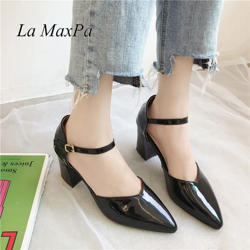 Женские туфли-лодочки на квадратном каблуке черные абрикосовые туфли высоком