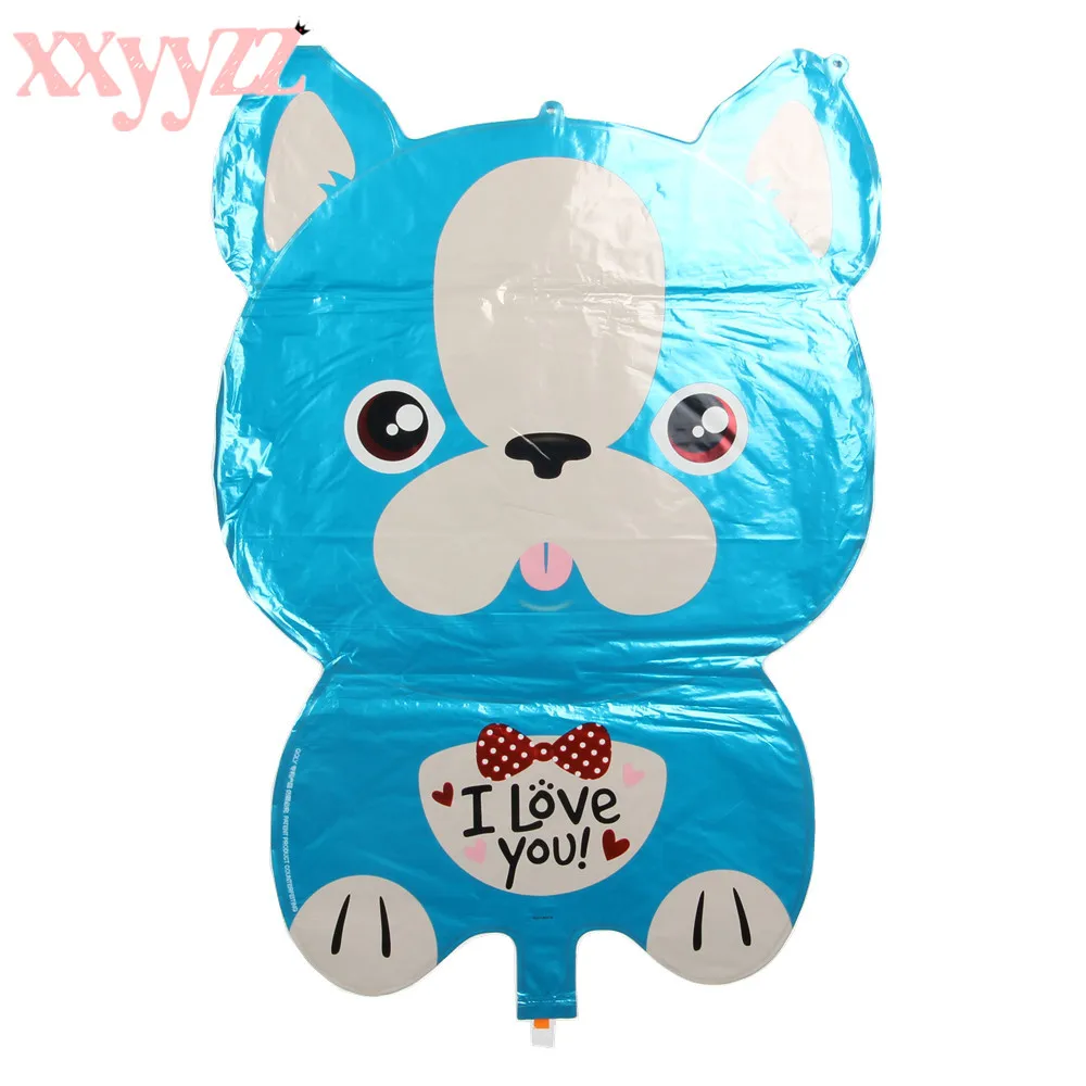 XXYYZZ 10 шт. новый мультфильм голубой собаки I Love You Алюминий шар вечерние мяч
