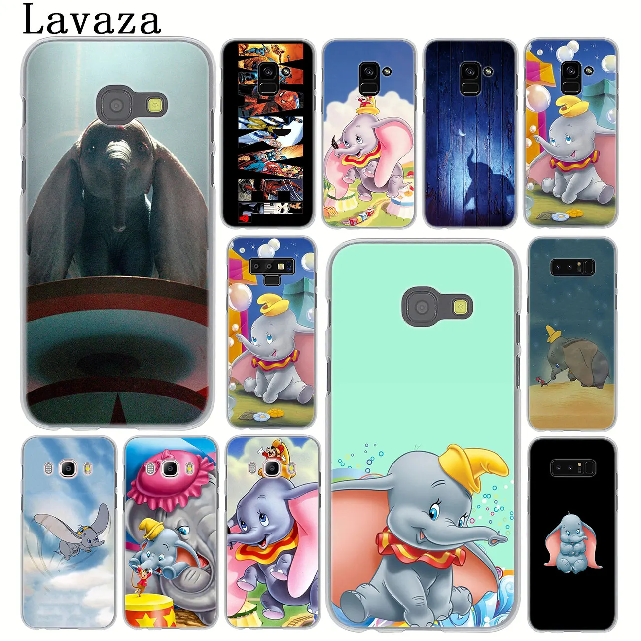 Чехол для телефона Lavaza Dumbo elephant Samsung Galaxy Note 10 9 8 A9 A8 A7 A6 Plus 2018 A3 A5 2015 2016 2017