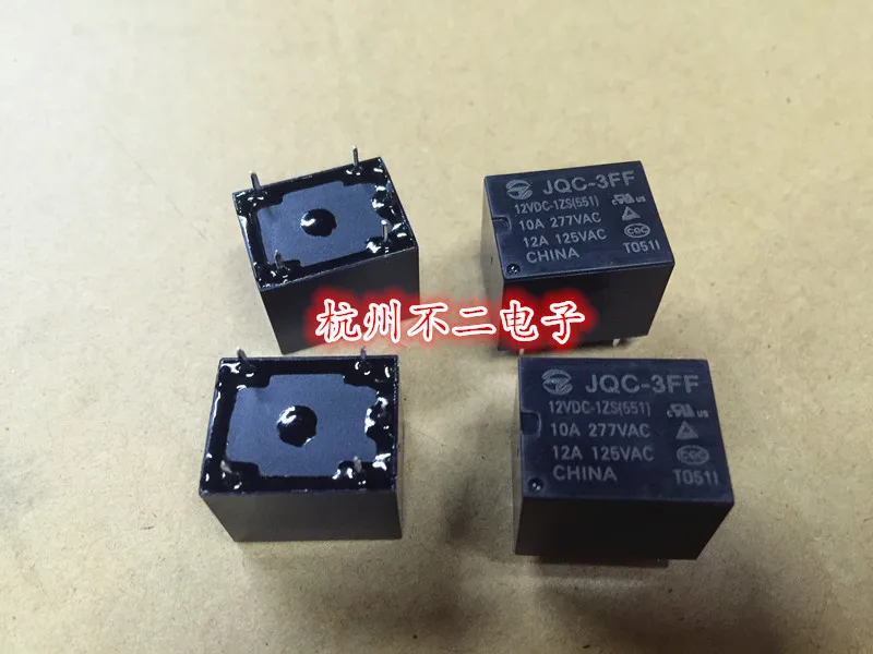 

Relay JQC-3FF-12VDC-1ZS 5VDC 24VDC a set of conversion 5 feet 10A 250V