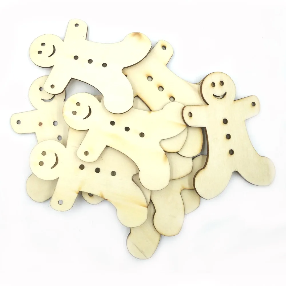 10pcs 89*66cm Babay Wood Blank Unfinished Angel Tags Card Making Home Decor Gift Favor with Strings Wedding Decoration | Дом и сад