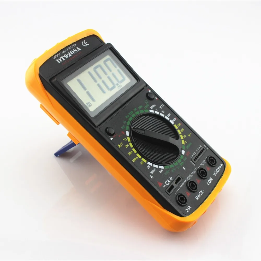 Dt-9208a Цифровой мультиметр ручной мультиметр 9208 мультиметр