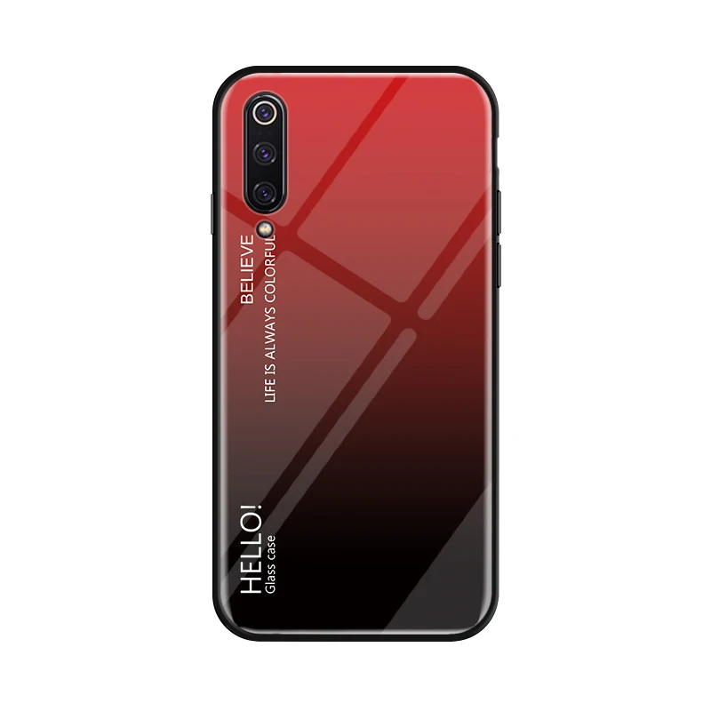 Для Xiaomi mi 9 чехол из закаленного стекла роскошный градиент Мягкий ТПУ Чехол для SE