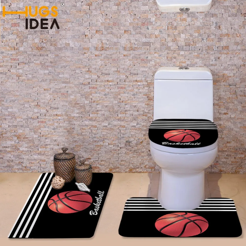 Коврик для ванной HUGSIDEA баскетбольный коврик с 3d принтом противоскользящий