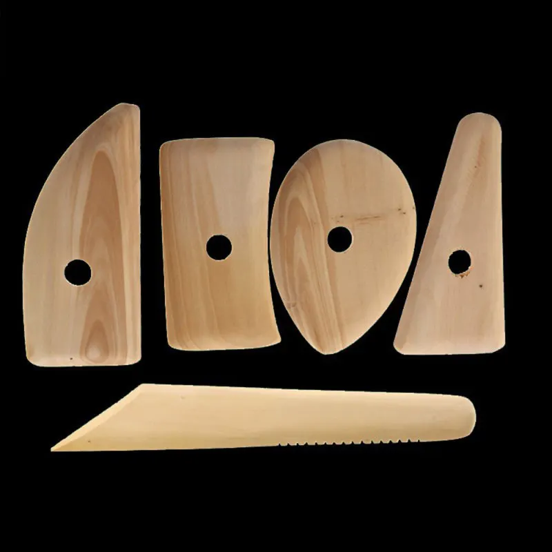 5 шт. дерево Керамика Глина скульптура керамика Литье инструмент ребра статуэтки