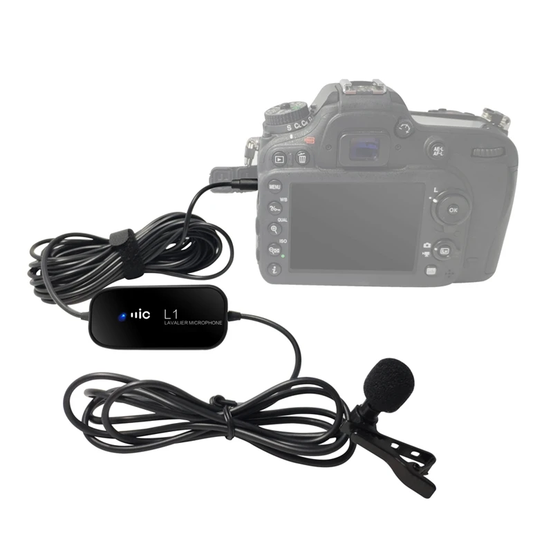 Lavalier микрофон клип отворот для смартфонов Iphone Nikon Canon камера видеокамера 3 5 мм Jack