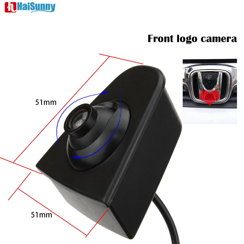 HaiSunny HD CCD Автомобильная Передняя камера с логотипом для Honda Accord CRV Odyssey XR V Crosstour