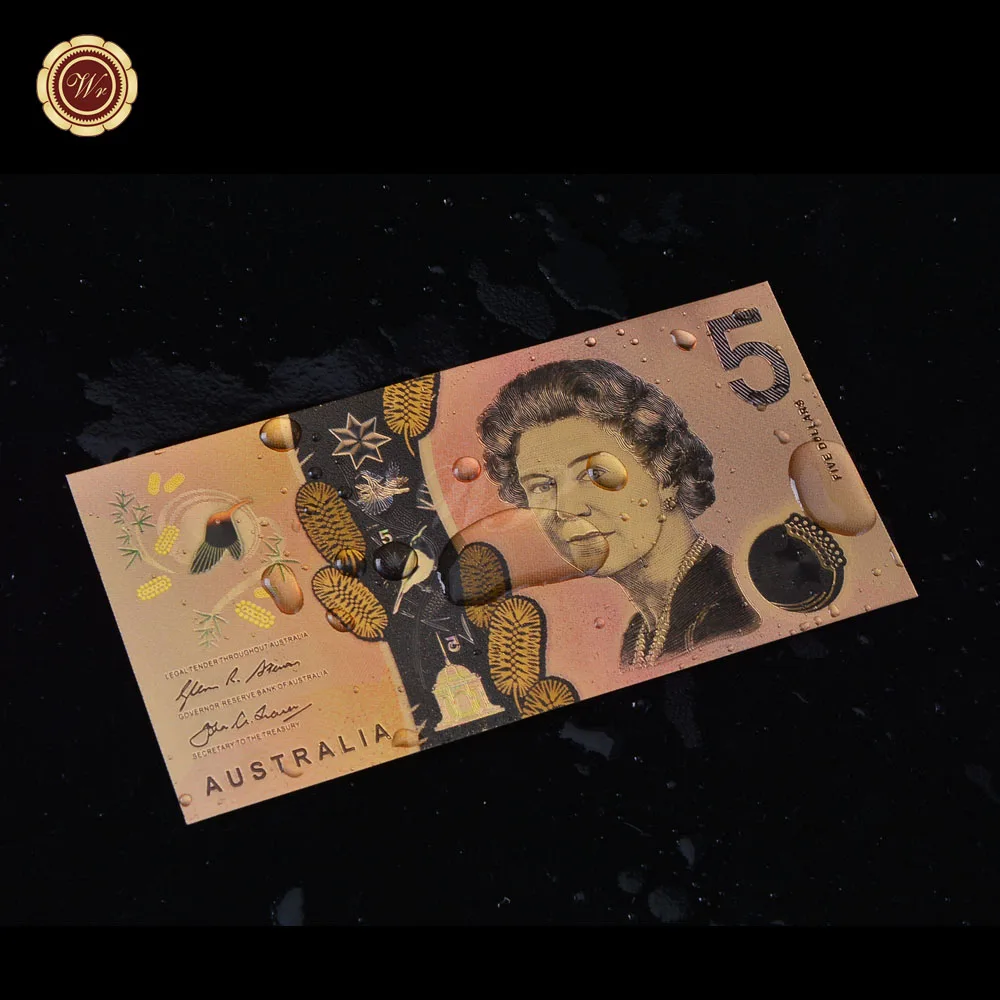 WR 2016 новинка AUD Золотая Note цветная австралийская металлическая фольга для