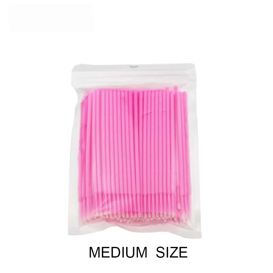 500pcs Pink 300/500 шт. щеточки Одноразовые микро-аппликаторы для ресниц инструменты для наращивания ресниц индивидуальные инструменты для удаления ресниц - Цвет: 500pcs Pink