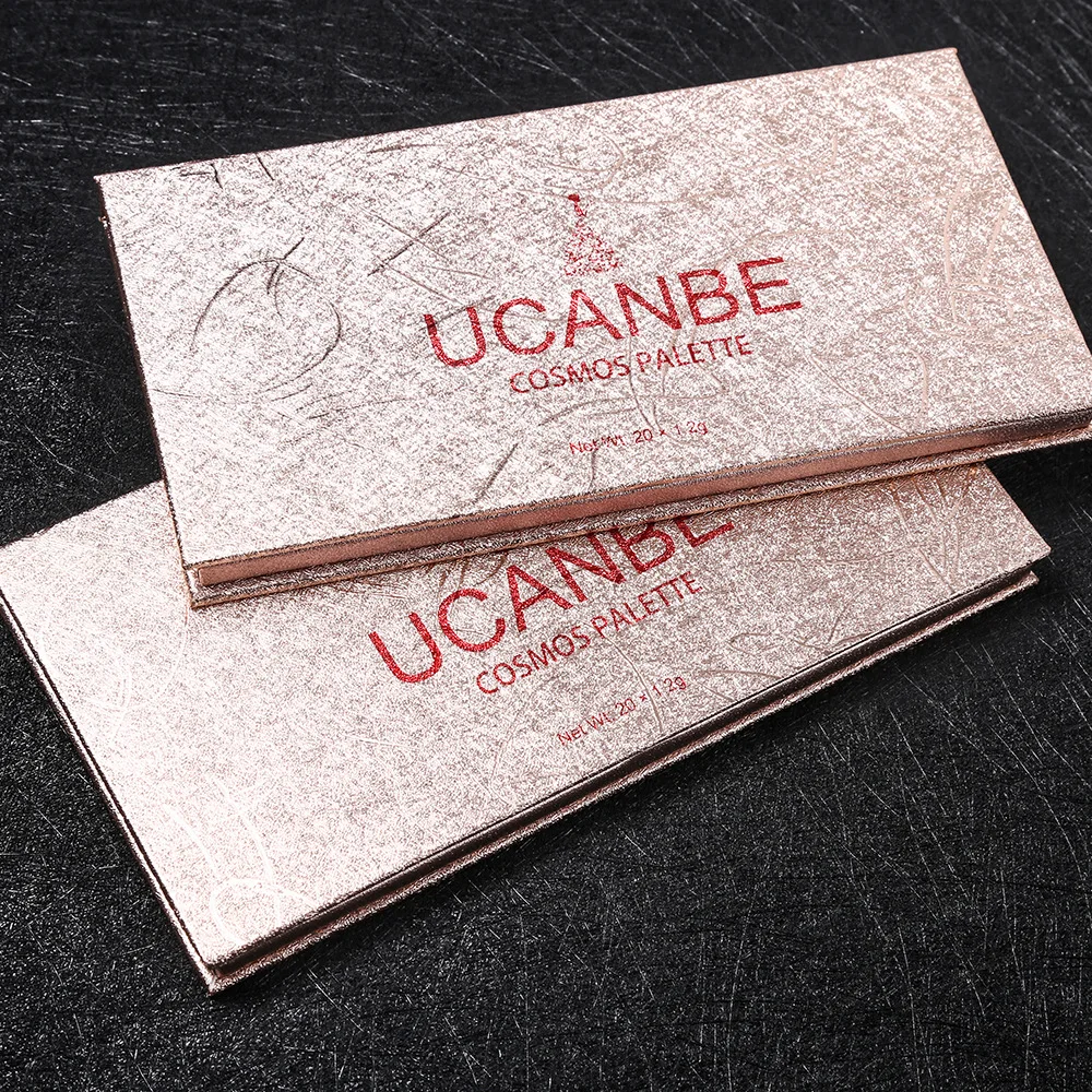 Ucanbe 20 цветов мерцающие матовые тени для век макияж Палитра телесный Смоки теплые