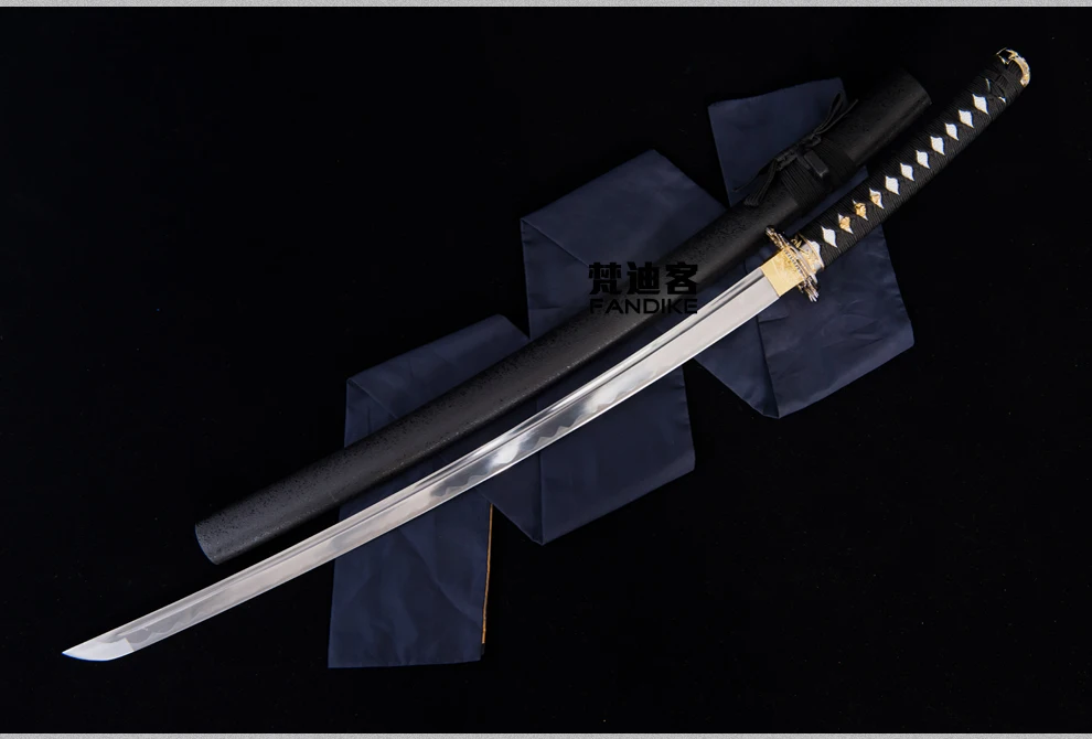 Handmade Steel Gold Blade Japanese Samurai Katana Sword Sharp Battle Ready Blade BATTLE READY Carbon Steel Handmade