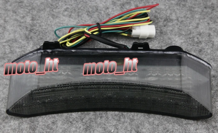 Дым мотоцикл светодиодный задний фонарь интегрированные поворотники для YAMAHA 2002