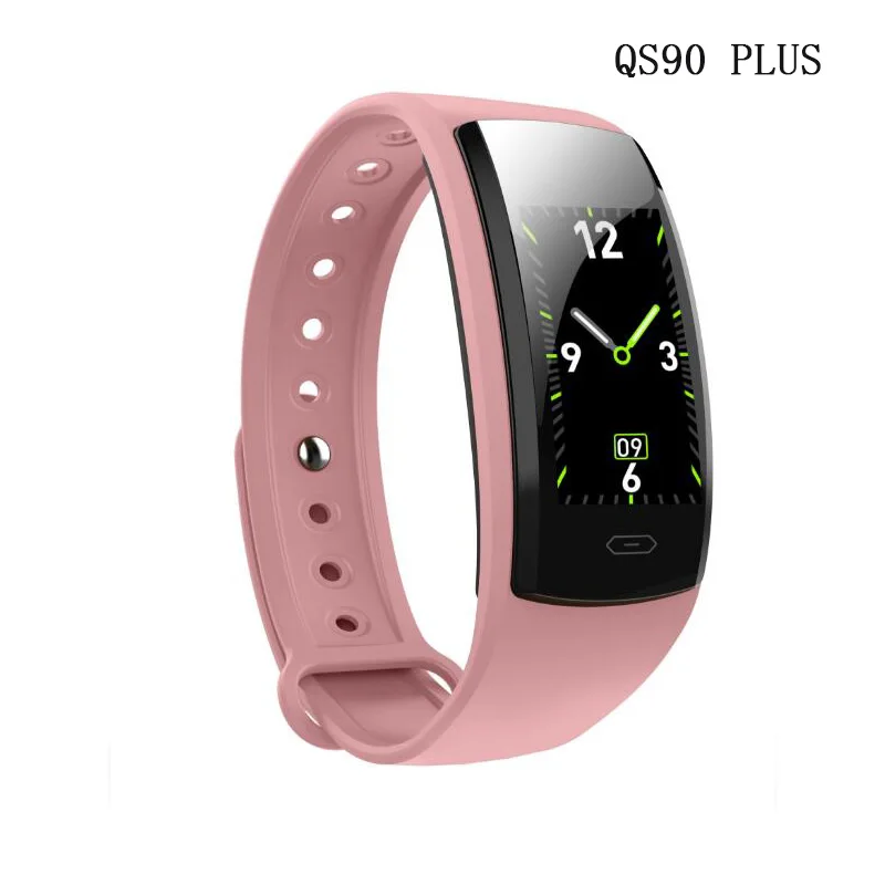 pink-plus Diggro QS90 умный Браслет для измерения артериального давления монитор сердечного ритма Монитор кислорода в крови IP67 фитнес-трекер для Android IOS VS QS80 - Цвет: pink-plus